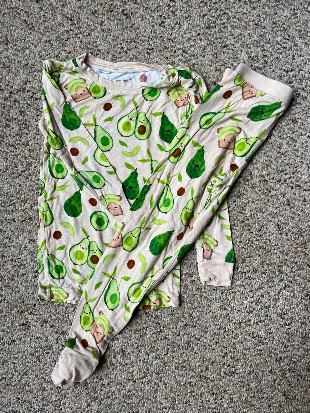 Little Sleepies Avocado Toast Pajama Set